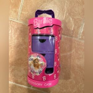 Barbie Doll 1991 Cylinder Accessory Case